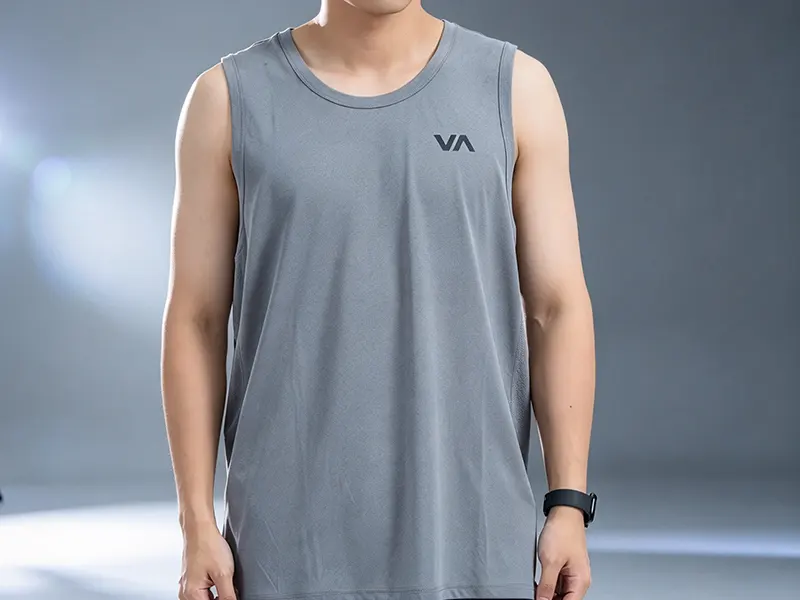 Sport vent tank top combines performance and minimal style for active men.