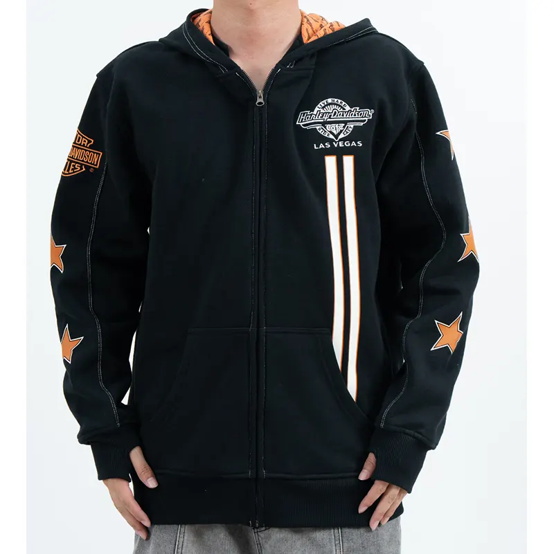 Graphic Zip-Up Hoodie